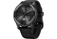 GARMIN vívomove Trend - Smartwatch (Largeur : 20 mm, silicone, Noir / gris ardoise)