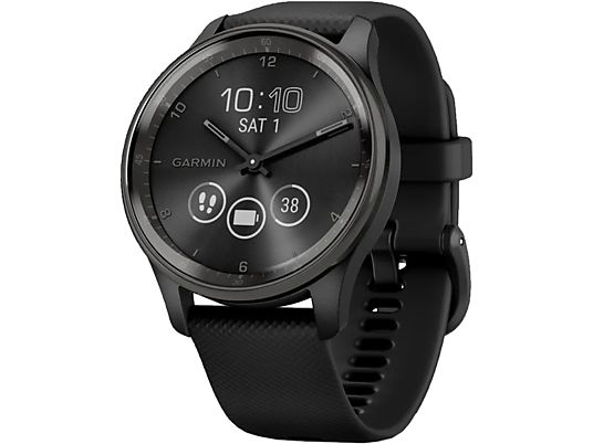 GARMIN vívomove Trend - Smartwatch (Largeur : 20 mm, silicone, Noir / gris ardoise)