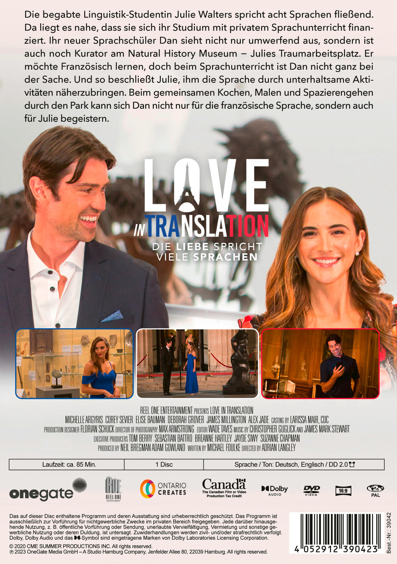 Filmcover mit Schauspielern auf einem Poster, mit französischem Text und einem Titel.
