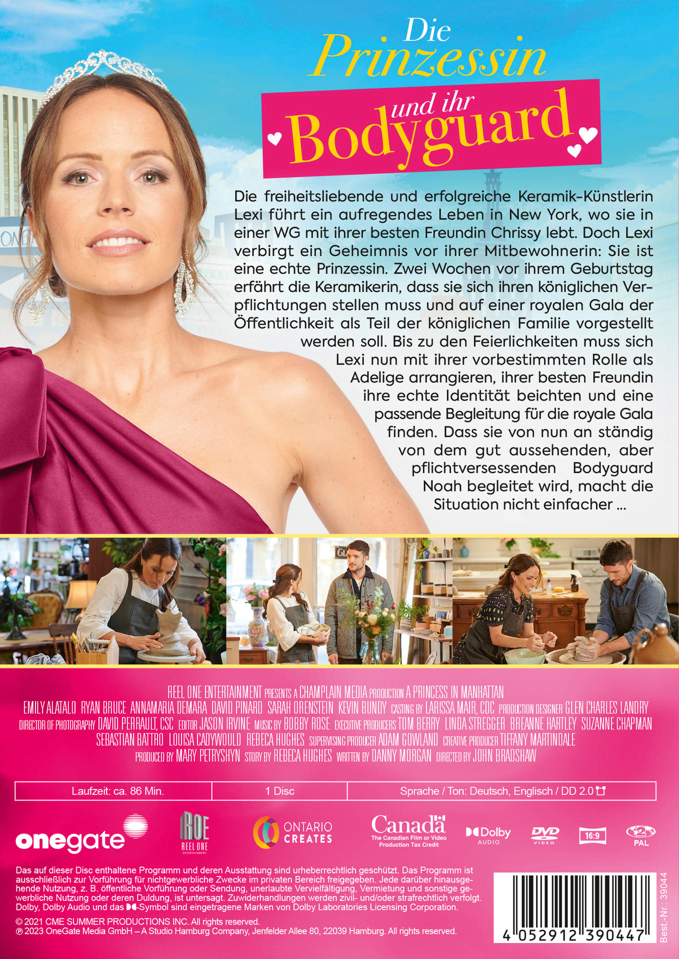 Rückseite einer DVD-Hülle mit Filmdetails und Schauspielern. Enthält ein Frauengesicht.