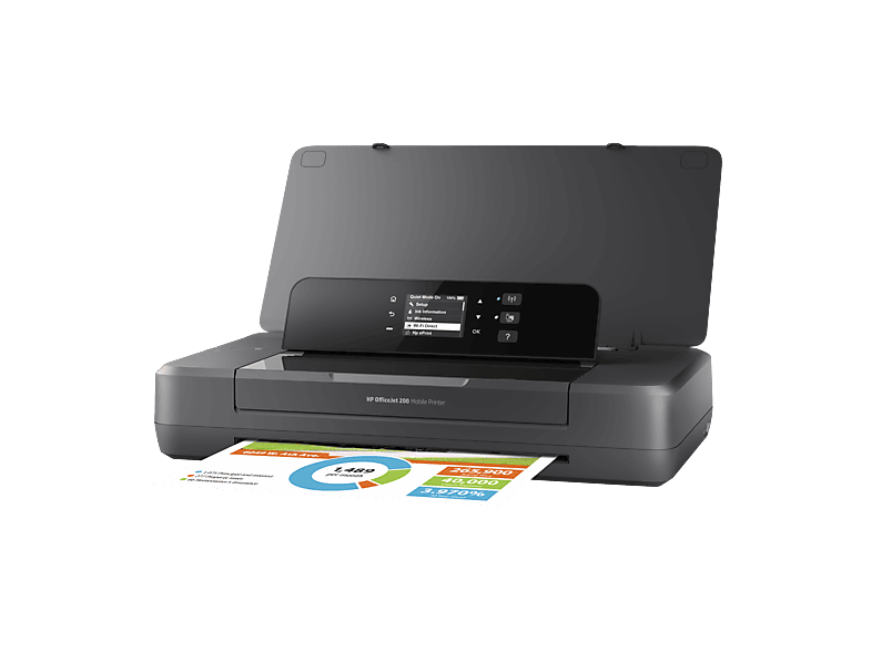 HP OfficeJet 200 Mobiler Tintenstrahldrucker, WLAN, Schwarz — Foto 5 von 5