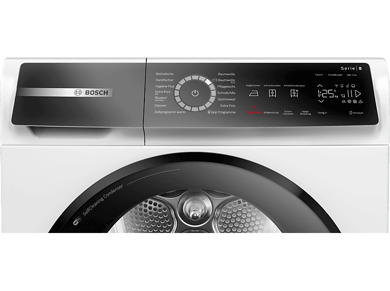 BOSCH WQB235B40 Wärmepumpentrockner Serie 8 (8,0 kg, Weiß)