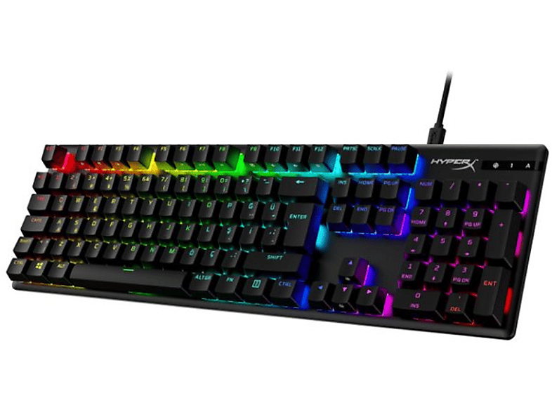 HYPERX Alloy Origins RGB PBT Mekanik Kablolu Oyuncu Klavyesi (TR Layout) Siyah 639N3AA#AB8_1