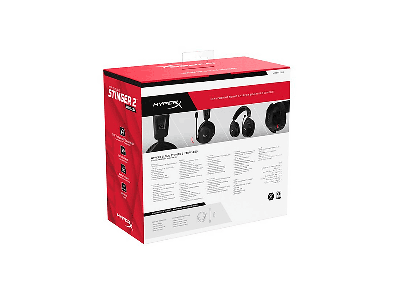 HYPERX Cloud Stinger 2 Wireless Oyuncu Kulak Üstü Kulaklık Siyah