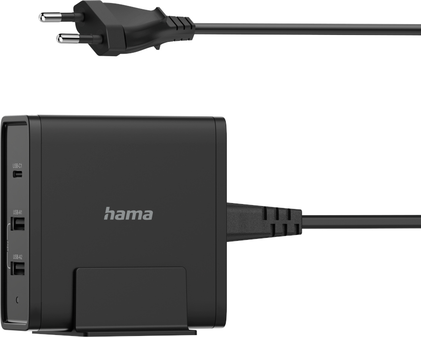 HAMA Chargeur multiports USB-A / USB-C 65 W PD Noir (200017)