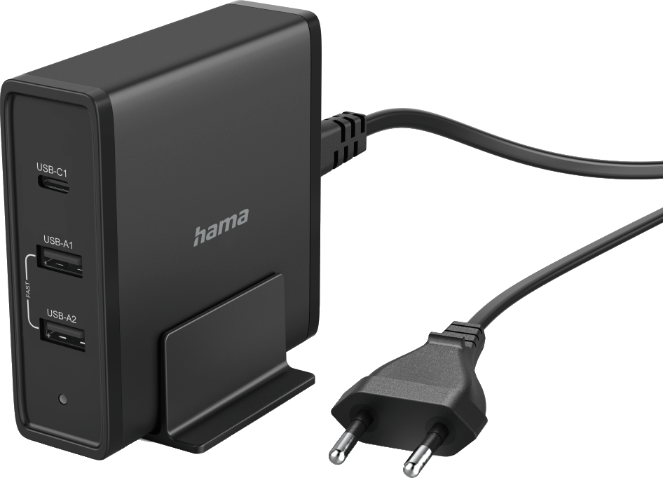 HAMA Chargeur multiports USB-A / USB-C 65 W PD Noir (200017)