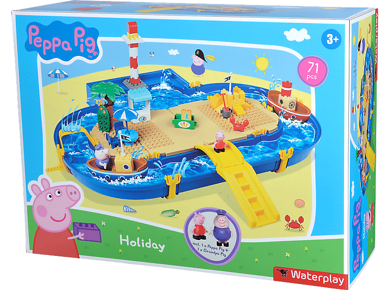 BIG Waterplay Peppa Wasserspielset Pig Holiday Blau