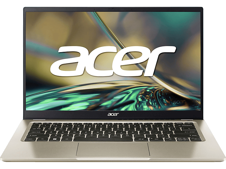 ACER Swift 3  (SF314-512-57YS) mit Tastaturbeleuchtung, EVO, Notebook mit 14 Zoll Display, Intel® Core™ i5 Prozessor, 16 GB RAM, 512 GB SSD, Intel Iris Xe Graphics, Gold