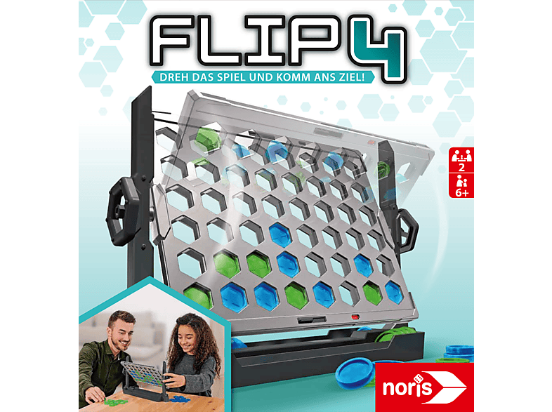 NORIS Flip4 Familienspiel Mehrfarbig
