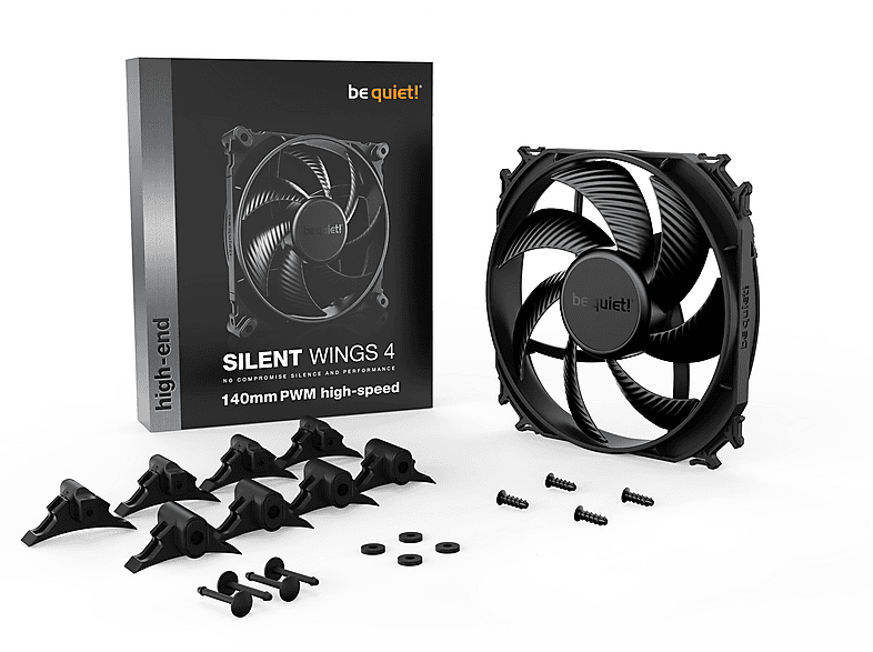 BE QUIET Lüfter Silent Wings 4, 140mm PWM High-Speed, 29.3dB, 1900rpm, Schwarz — Foto 3 von 3