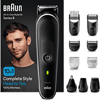 BRAUN MGK 5440 Bartpflege Bodygroomer Set, Black/Grey, Akkubetrieb