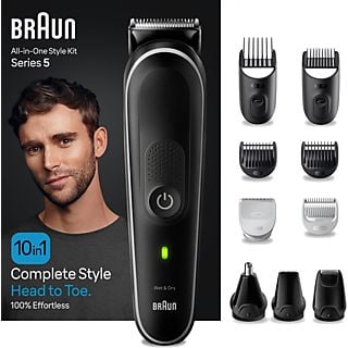 BRAUN MGK 5440 Bartpflege Bodygroomer Set, Black/Grey, Akkubetrieb