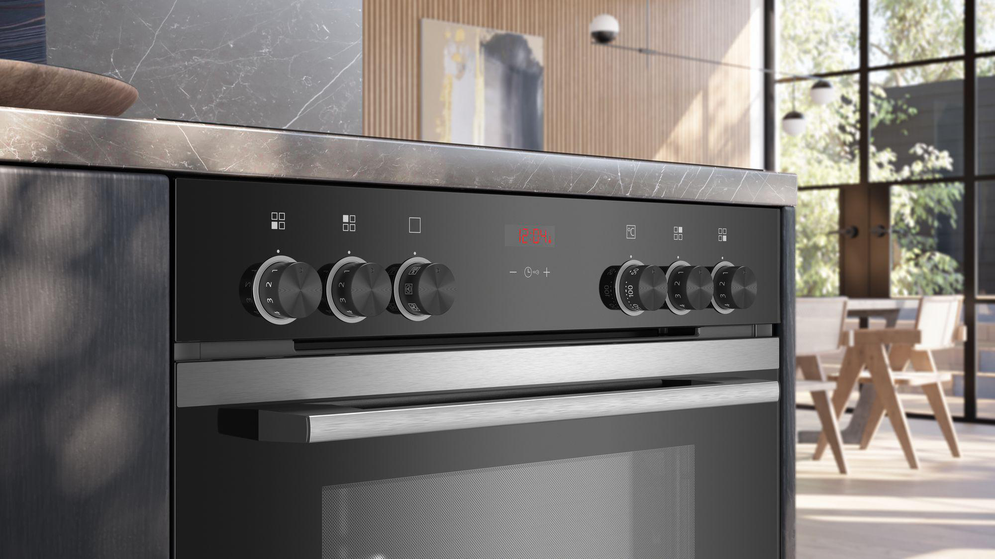 SIEMENS HE213ABS0, Einbaubackofen (Einbaugerät, 71 l, 594 mm breit), iQ300