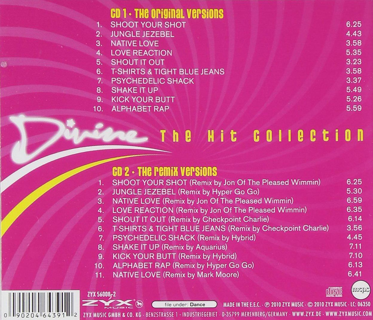Albumcover mit Songtiteln. Titel sind in weißem und gelbem Text.