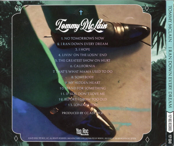 Tommy Mclain - I Ran Down Every Dream  - (CD)