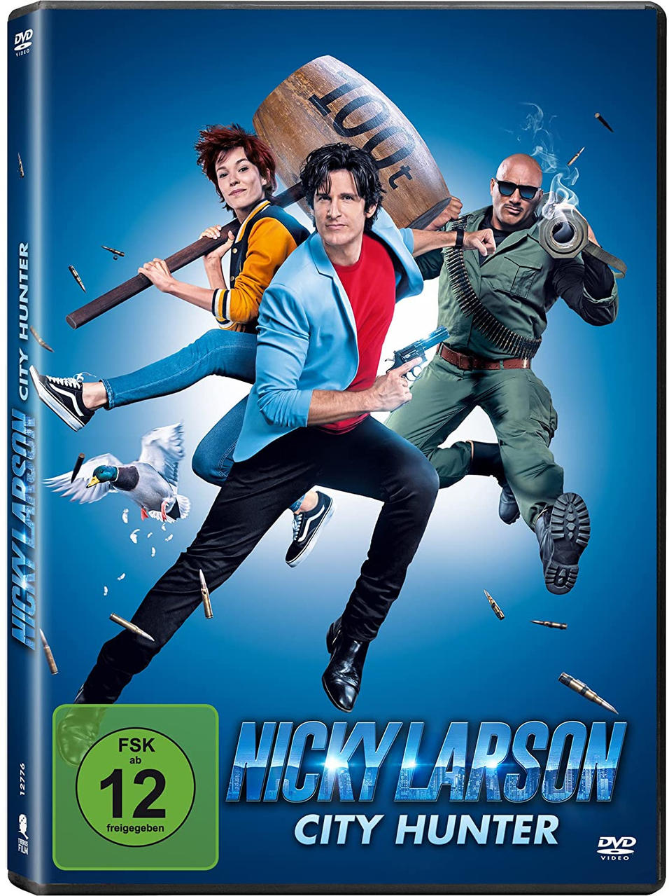 DVD-Hülle mit drei Personen darauf. Text: Nicky Larson City Hunter.