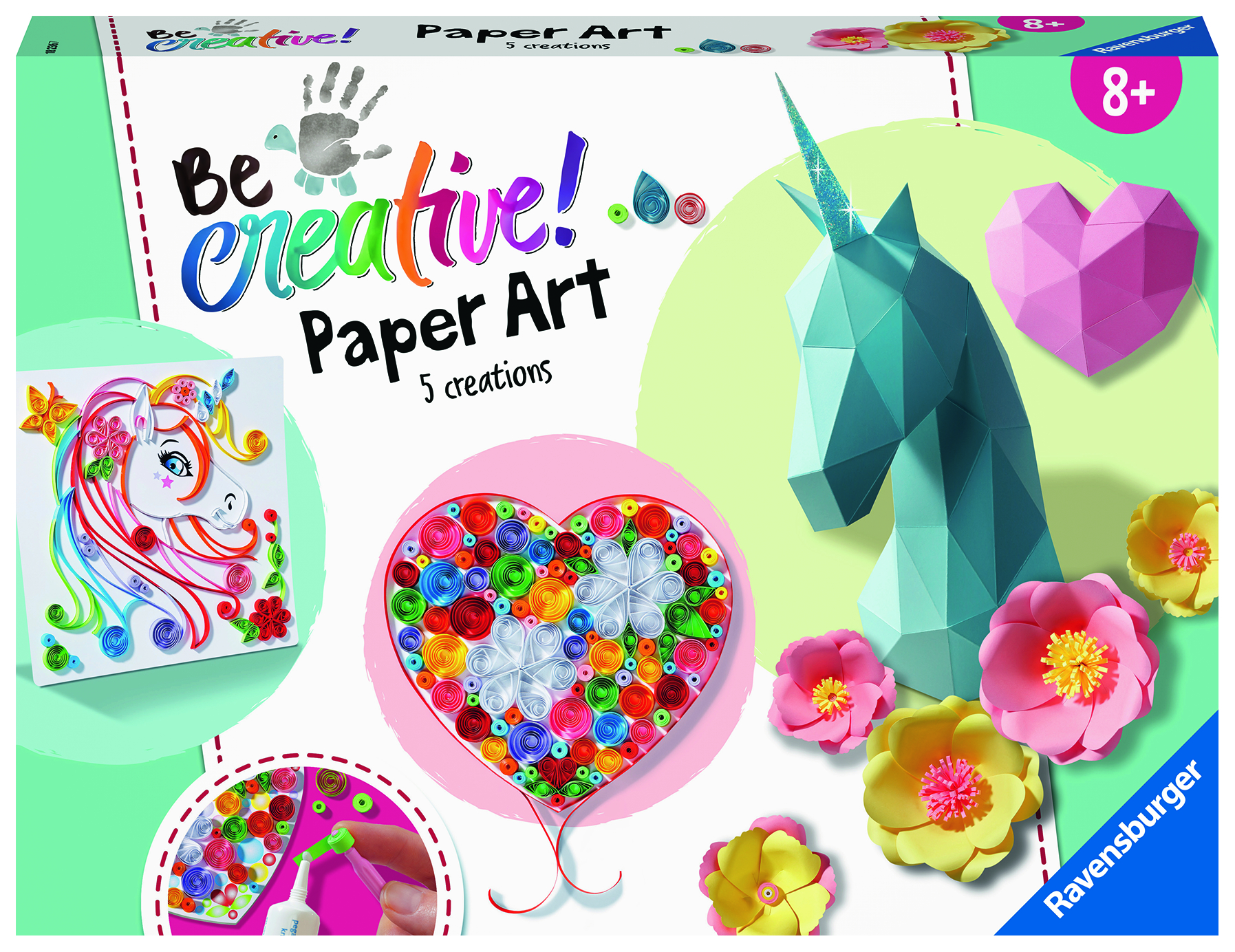 Art Flowers & Paper Mehrfarbig RAVENSBURGER Spielset Unicorn