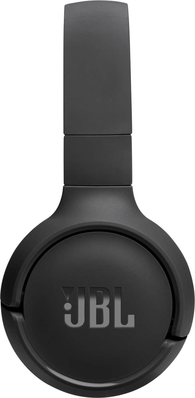 Cuffie JBL nere, vista frontale, con logo JBL visibile.