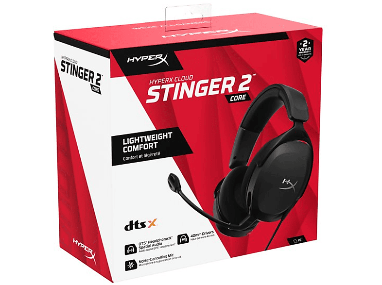 HYPERX Stinger 2 Core Oyuncu Kulak Üstü Kulaklık Siyah 683L9AA_2