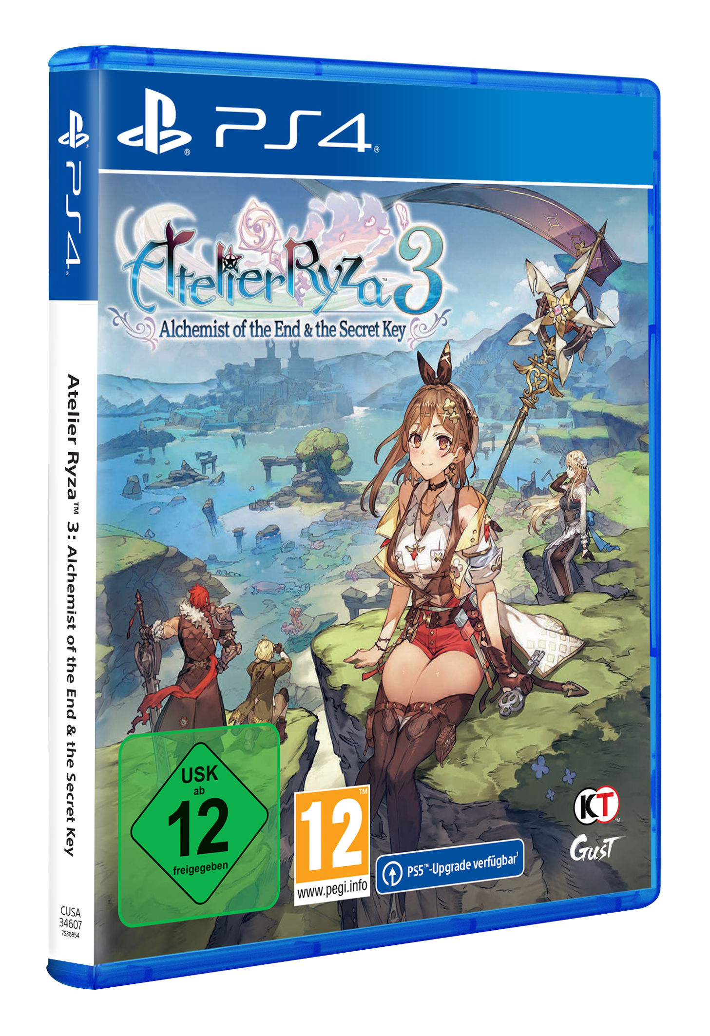 Eine PS4-Spielbox für Atelier Ryza 3. Eine Frau ist auf dem Cover abgebildet.