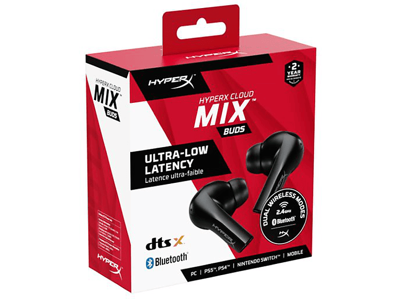 HYPERX Cloud Mix Buds Kablosuz Kulaklık Oyuncu Kulak İçi Kulaklık Siyah 4P5D9AA_1