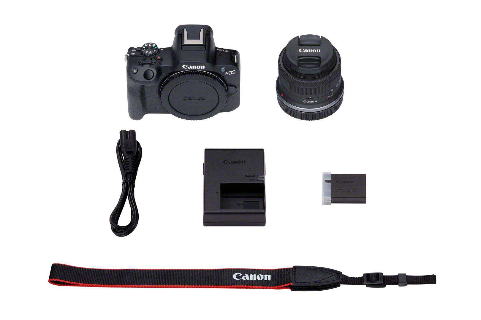 (ほぼ新品)Canon EOS R50 EOS R50 + RF-S 18-45 + 55-210 IS STM Kamerakit | EOS R | CANON