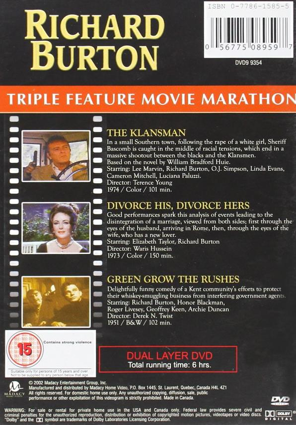 Feature Marathon Movie Triple DVD