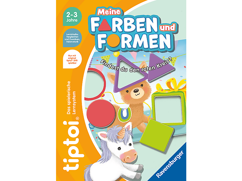 Ravensburger 00168 Meine Farben und Formen (Ab 2 Jahren, 1-4 Spieler) Lernspiel, Mehrfarbig