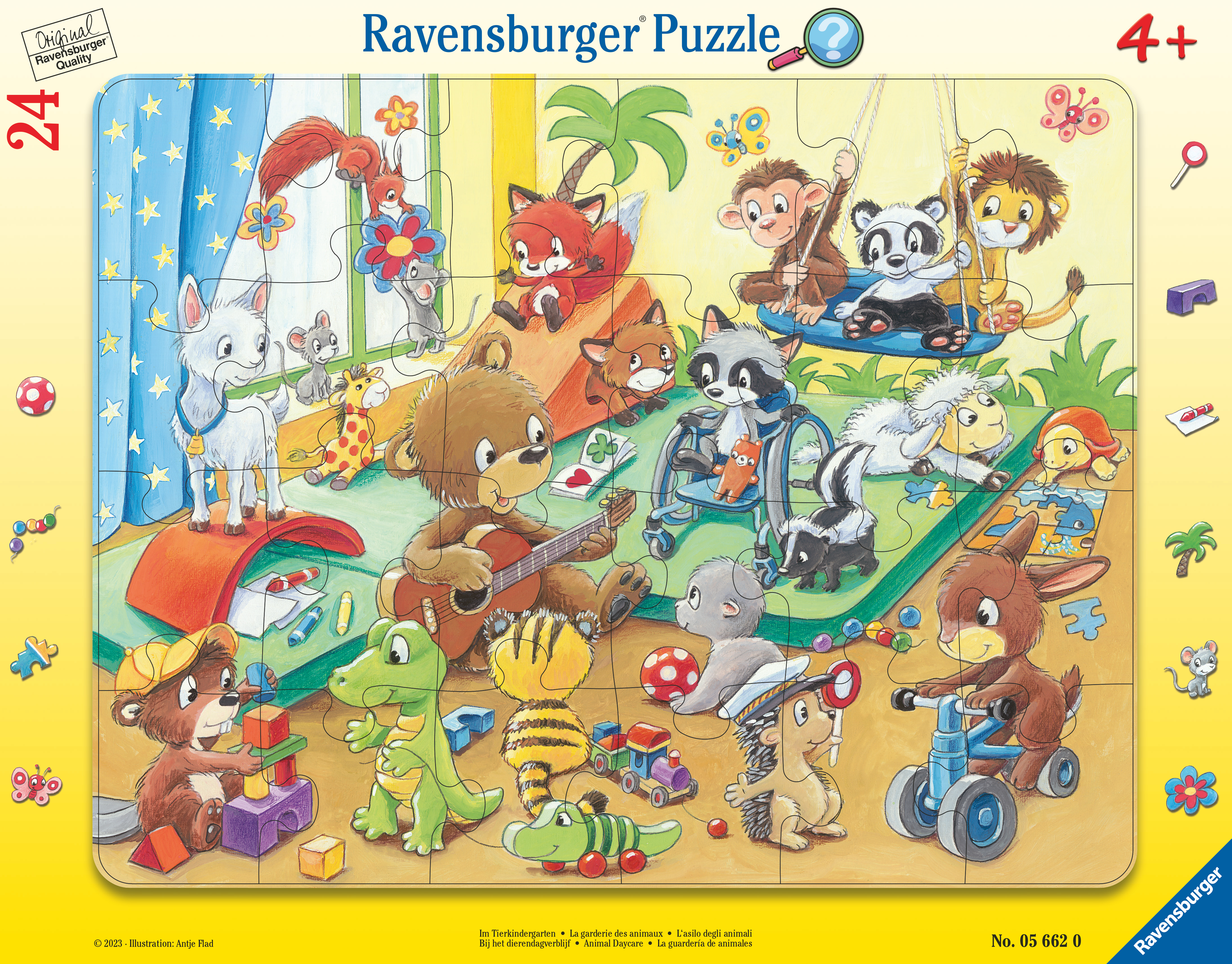 RAVENSBURGER Puzzle Im Mehrfarbig Tierkindergarten