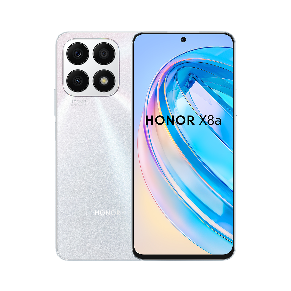 Móvil - Honor X8a, Titanium Silver, 128 GB, 6 GB RAM, 6.7 " HD+, Mediatek Helio G88, 4500 mAh, Magic UI 6.1 basado en Android 12