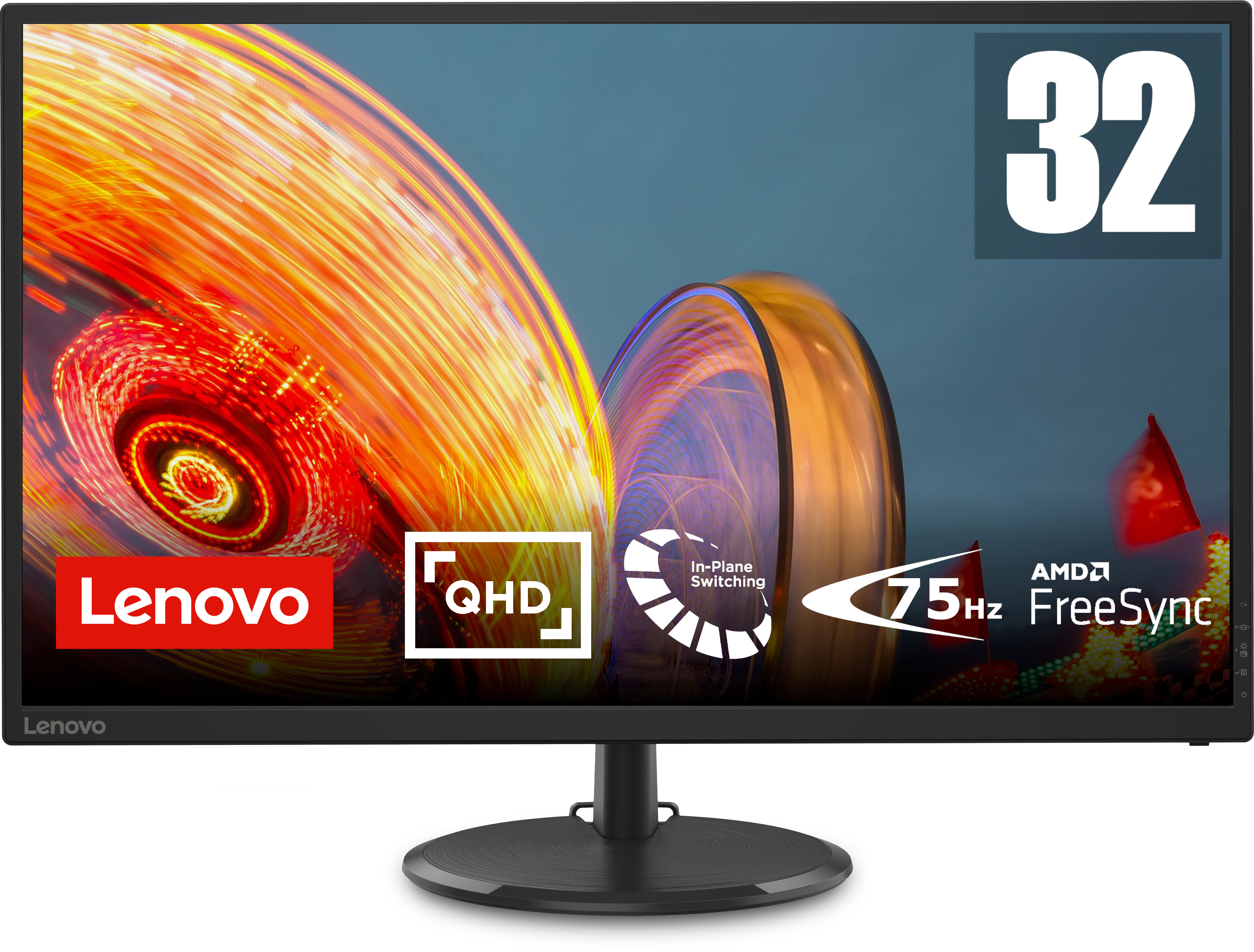 LENOVO D32Q-20 31,5 Zoll  QHD  Monitor  4 ms Reaktionszeit  