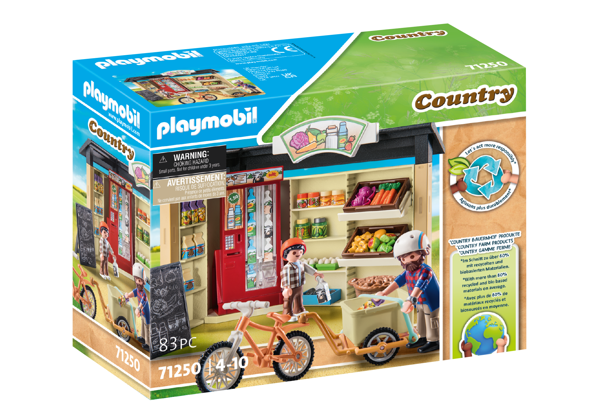 PLAYMOBIL 71250 Spielset, Mehrfarbig 24-Stunden-Hofladen