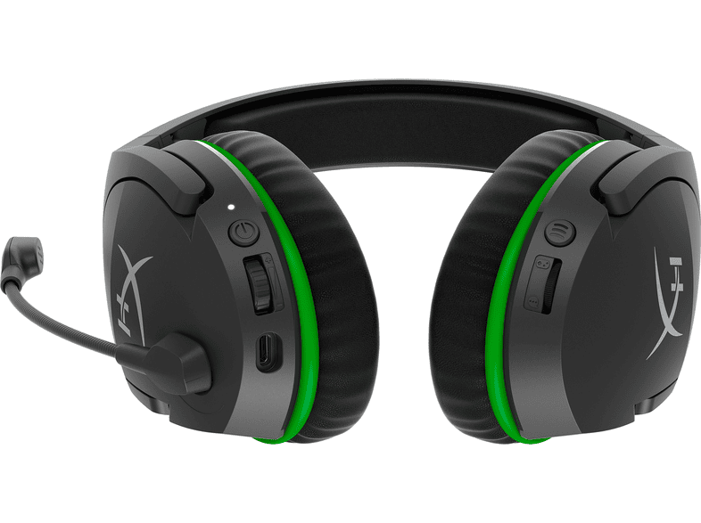 HYPERX Gaming Headset CloudX Stinger Core Wireless, Over-Ear, USB-C, Schwarz/Grün — Foto 3 von 4