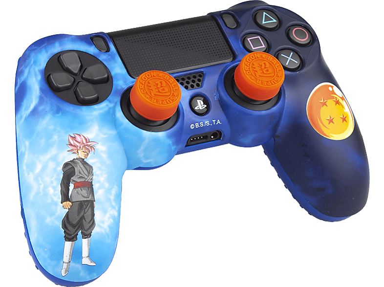 FR-TEC Dragon Ball Super kemény tok + hüvelykujj csúszásgátló PlayStation 4 kontrollerhez