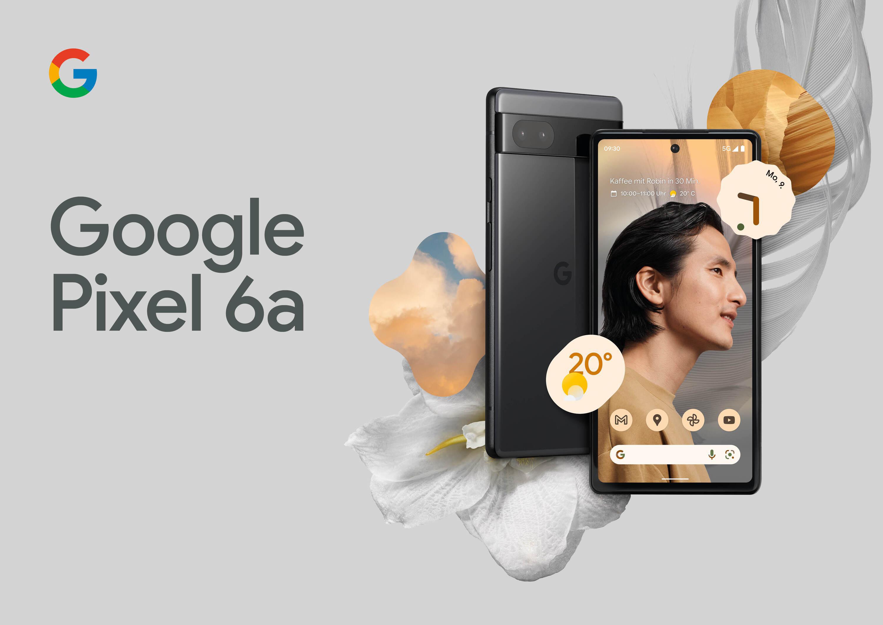 GOOGLE Pixel 6a 128 GB Dual Charcoal SIM