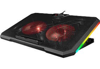 RAMPAGE Addison AD-RC12 Gamezone 2 Fan 2 USB RGB Işıklı Laptop Soğutucu Siyah