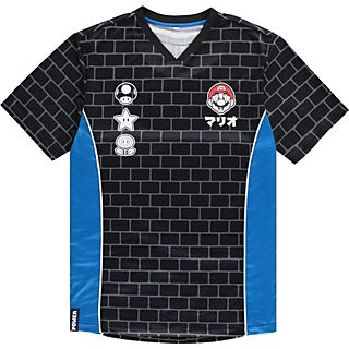 DIFUZED Super Mario: 85 - T-Shirt (Schwarz/Blau/Weiss)