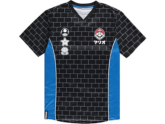 DIFUZED Super Mario: 85 - T-Shirt (Schwarz/Blau/Weiss)