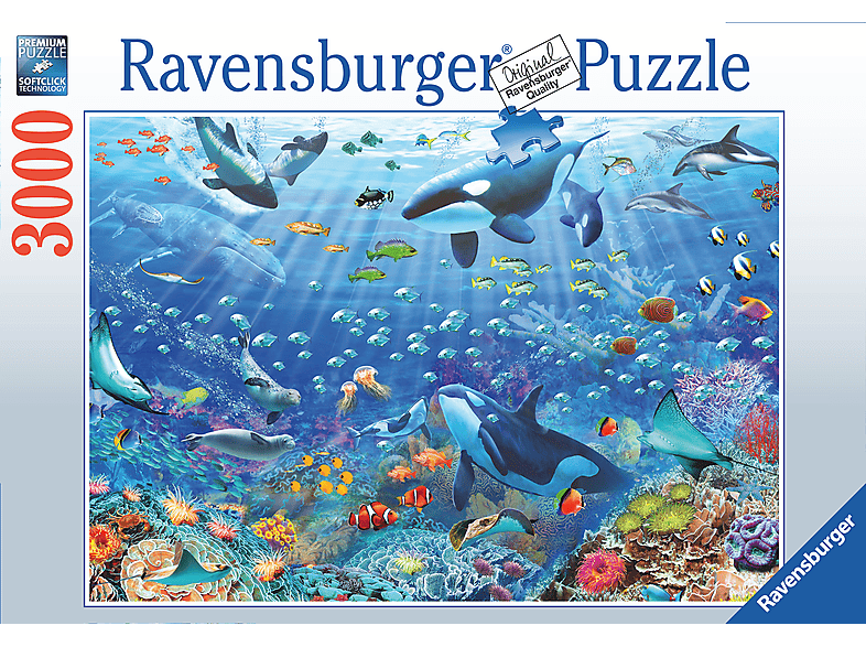 Mehrfarbig Bunter RAVENSBURGER Puzzle Unterwasserspaß