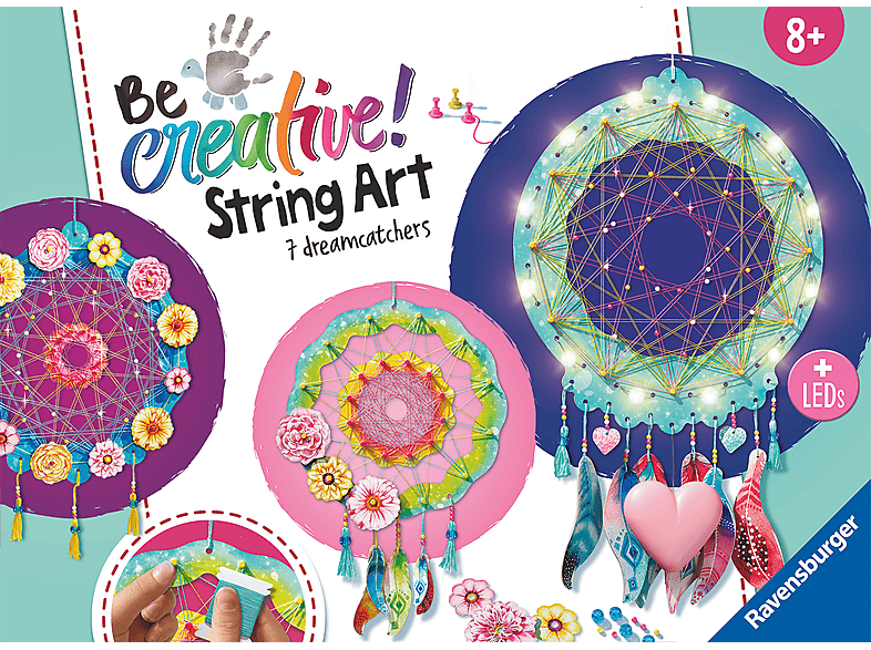 RAVENSBURGER Spielset Mehrfarbig Dreamcatcher String Art