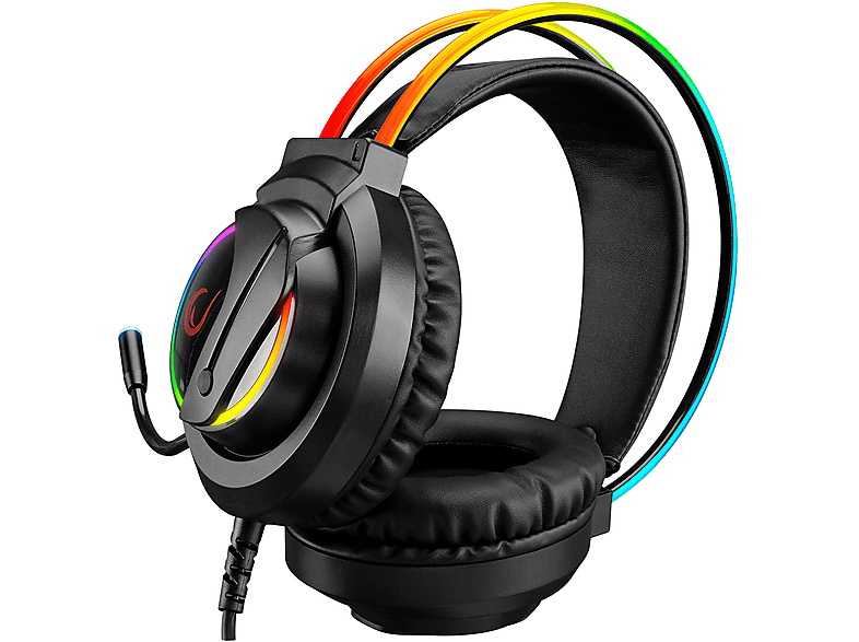 RAMPAGE RM-K17 X-Monarch USB 7.1 RGB Headband Mikrofonlu Oyuncu Kulak Üstü Kulaklık Siyah_3