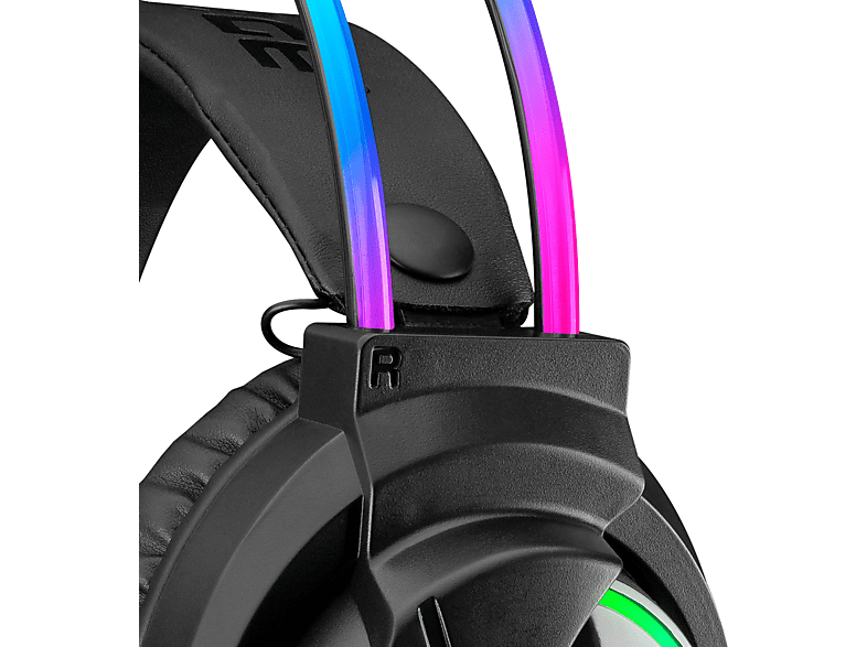 RAMPAGE RM-K17 X-Monarch USB 7.1 RGB Headband Mikrofonlu Oyuncu Kulak Üstü Kulaklık Siyah_4