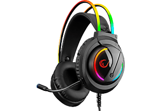 RAMPAGE RM-K17 X-Monarch USB 7.1 RGB Headband Mikrofonlu Oyuncu Kulak Üstü Kulaklık Siyah