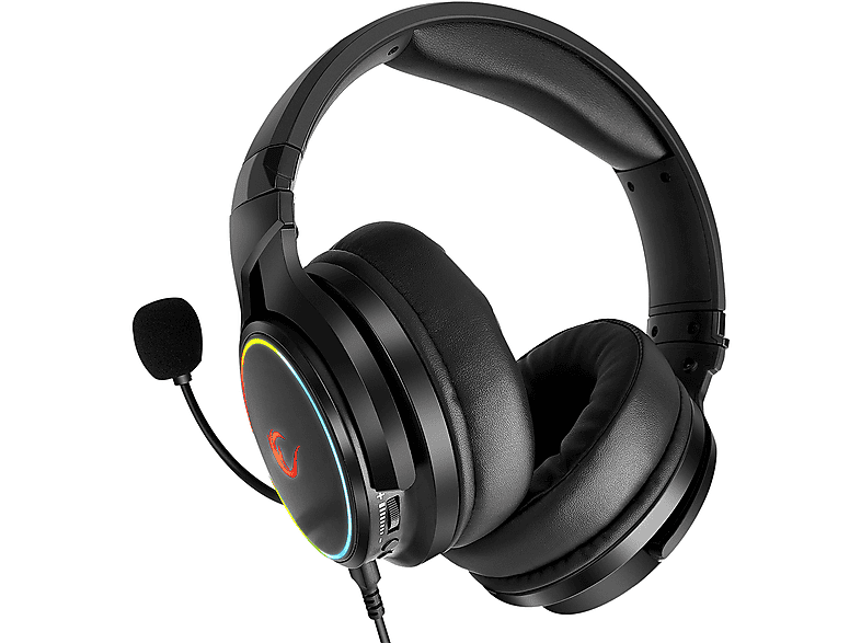 RAMPAGE RM-K81 Deluxe 7.1 Surround Bluetooth RGB Ledli Şarjlı Mikrofonlu Oyuncu Kulak Üstü Kulaklık Siyah_1