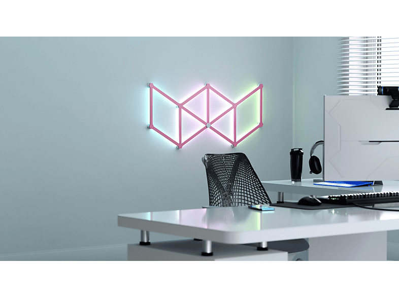 Thumbnail - NANOLEAF Lines Skin Pink Matte 9pcs Verkleidung -