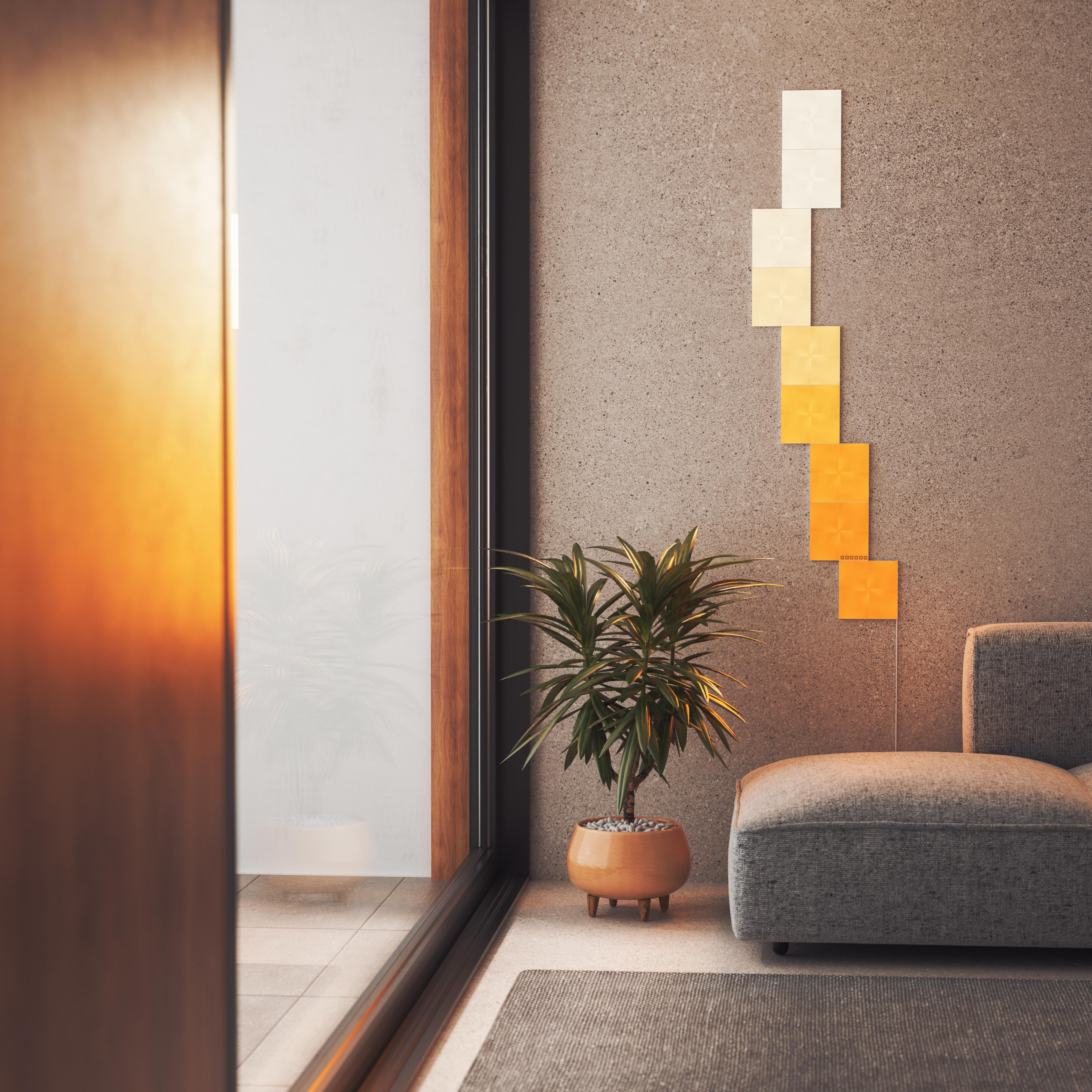 NANOLEAF Canvas Smarter Kit Vernetzte Innenbeleuchtung Über 16 Millionen Farben und Weißlicht