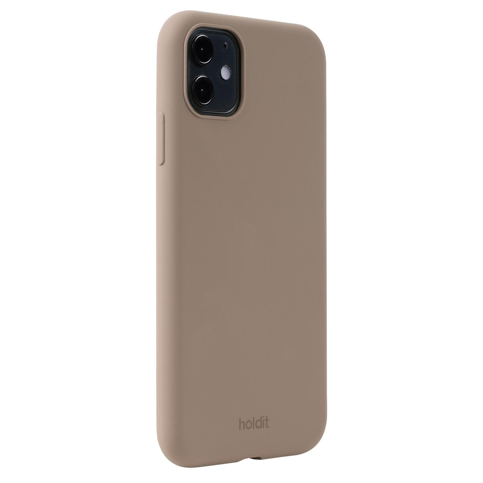 Mocha Backcover, Apple, Silicone Case, iPhone 11/XR, Brown HOLDIT