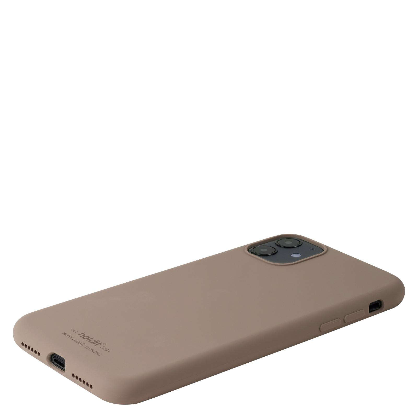 Mocha Backcover, Apple, Silicone Case, iPhone 11/XR, Brown HOLDIT