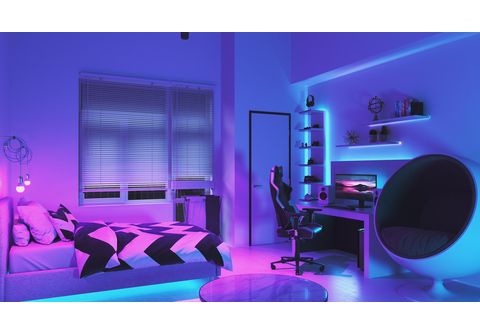 NANOLEAF Essentials Smart Light Kit Multicolor MediaMarkt Strip Smart Tageslichtweiß | - Starter Warmweiß Beleuchtung 2m / Home 