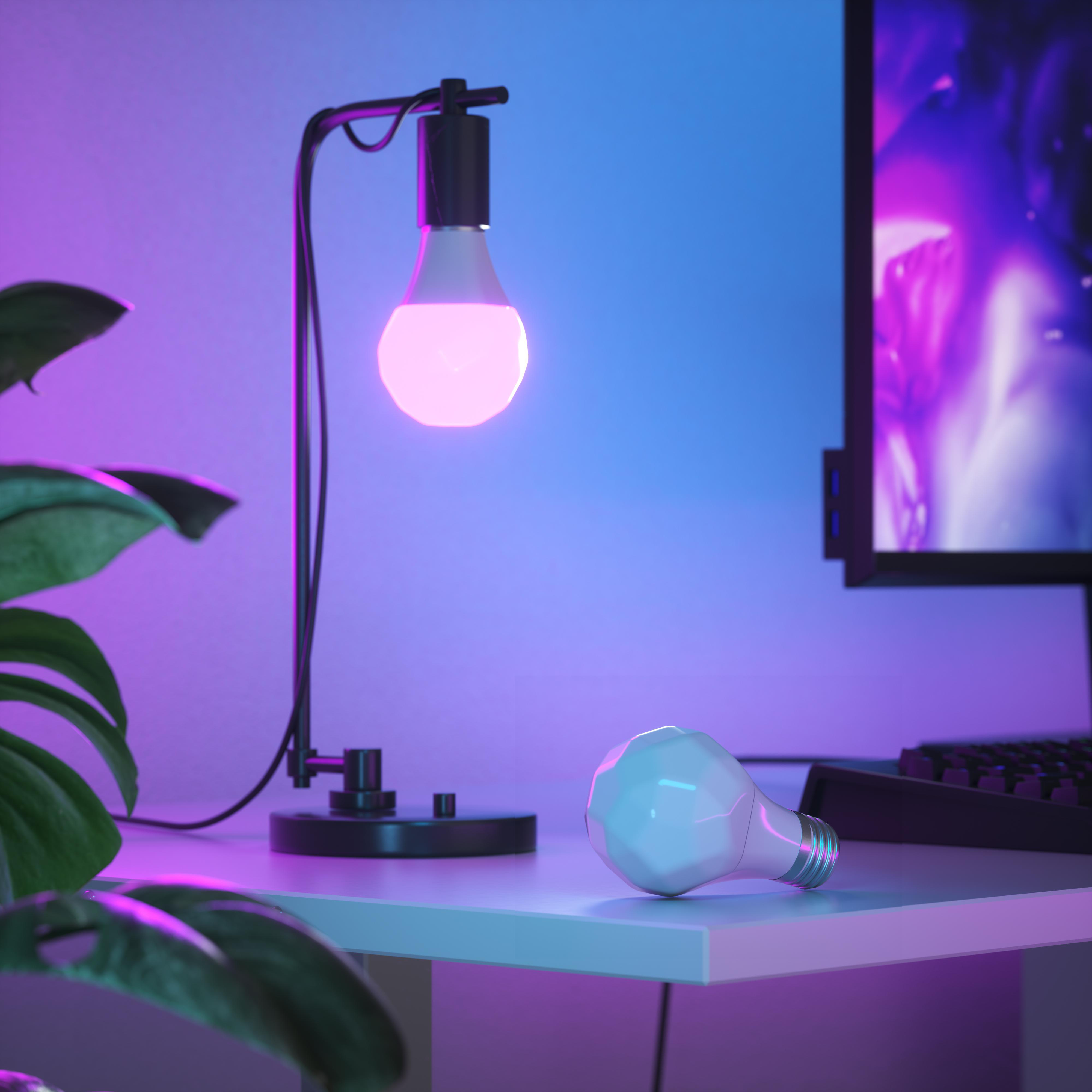 NANOLEAF Essentials Light Bulb - E27 - 800Lm Glühbirne Multicolor / Warmweiß / Tageslichtweiß